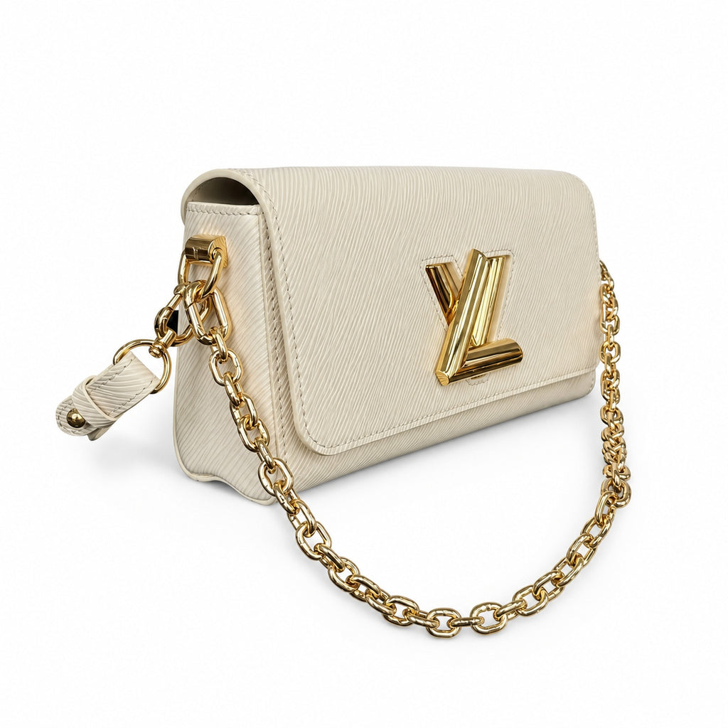 Louis Vuitton Twist Leather White Handbag