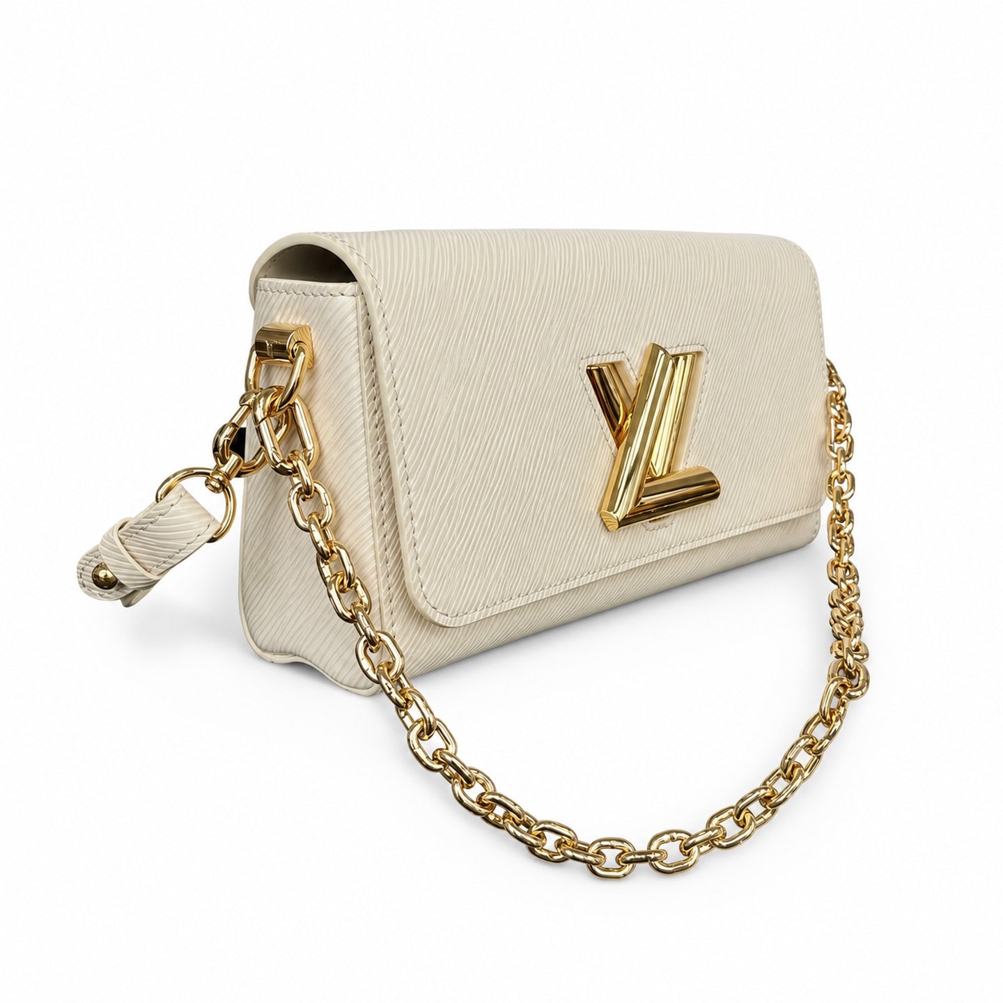 Louis Vuitton Twist Leather White Handbag