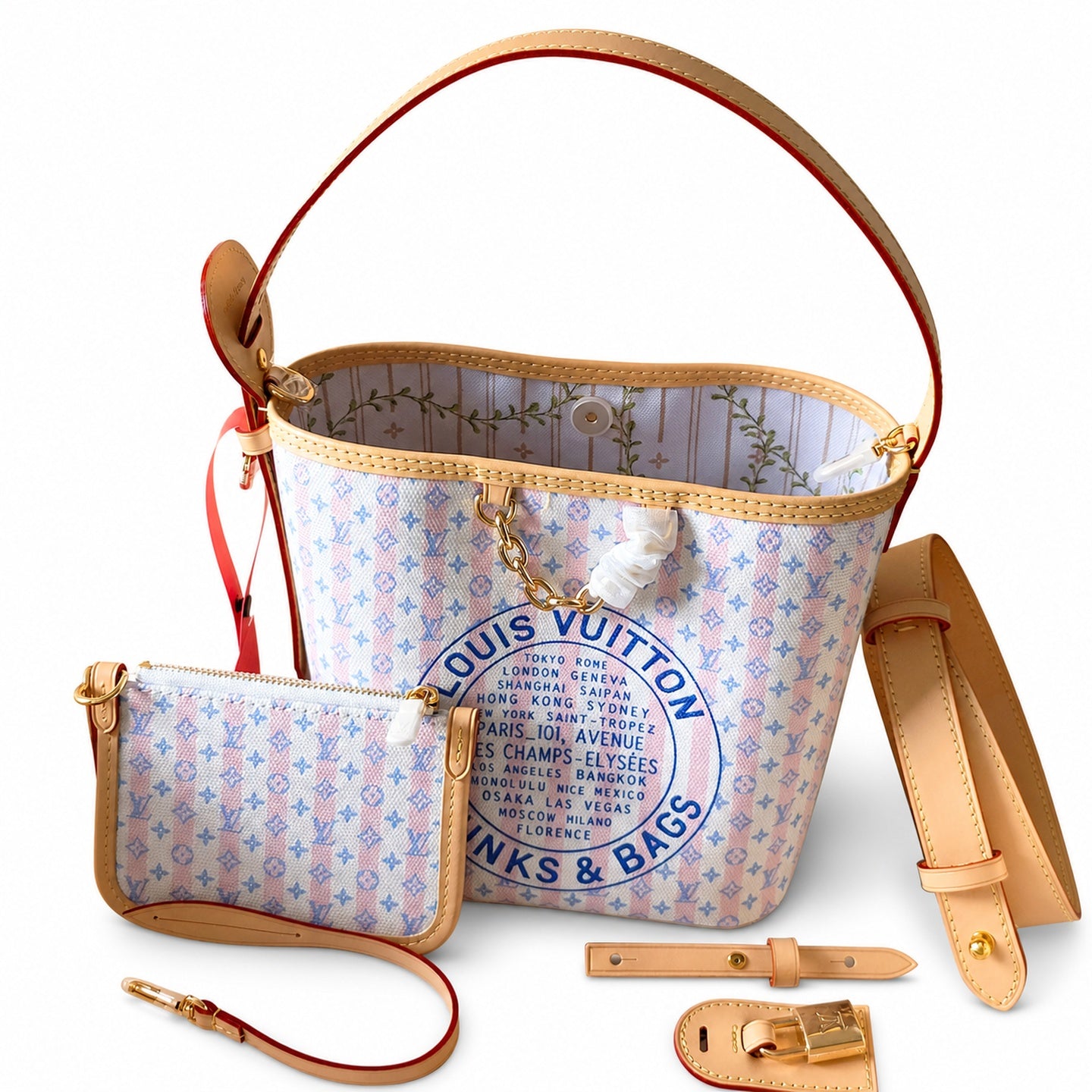 Louis Vuitton All In Mini Canvas Leather Handbag