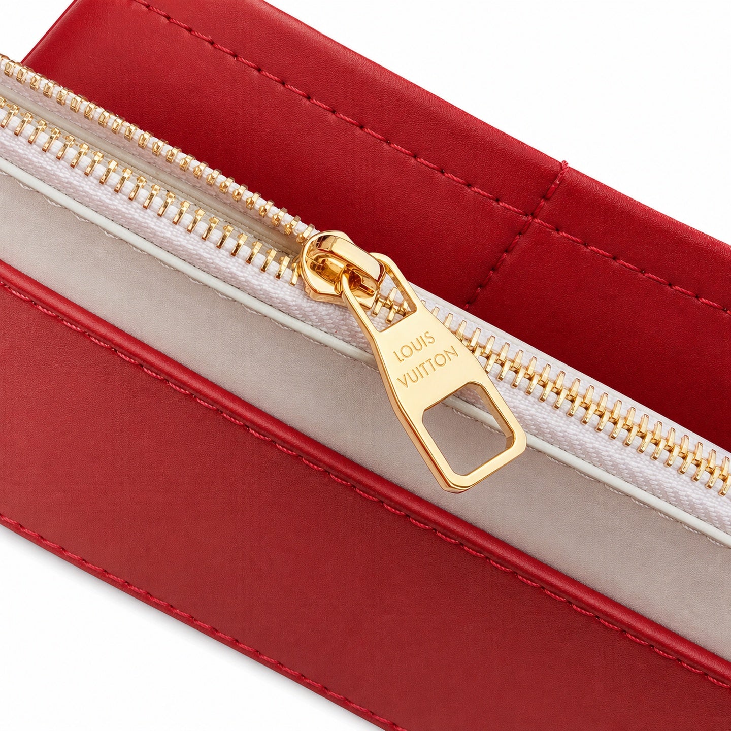 Louis Vuitton Capucines Medium Leather Red Handbag