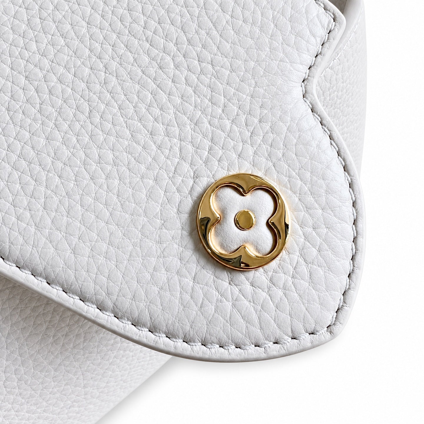 Louis Vuitton Capucines Mini Leather White Blue Handbag