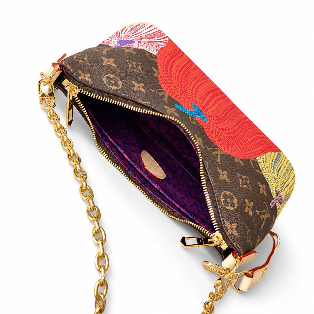 Louis Vuitton Boulogne Yayoi Kusama Canvas Handbag