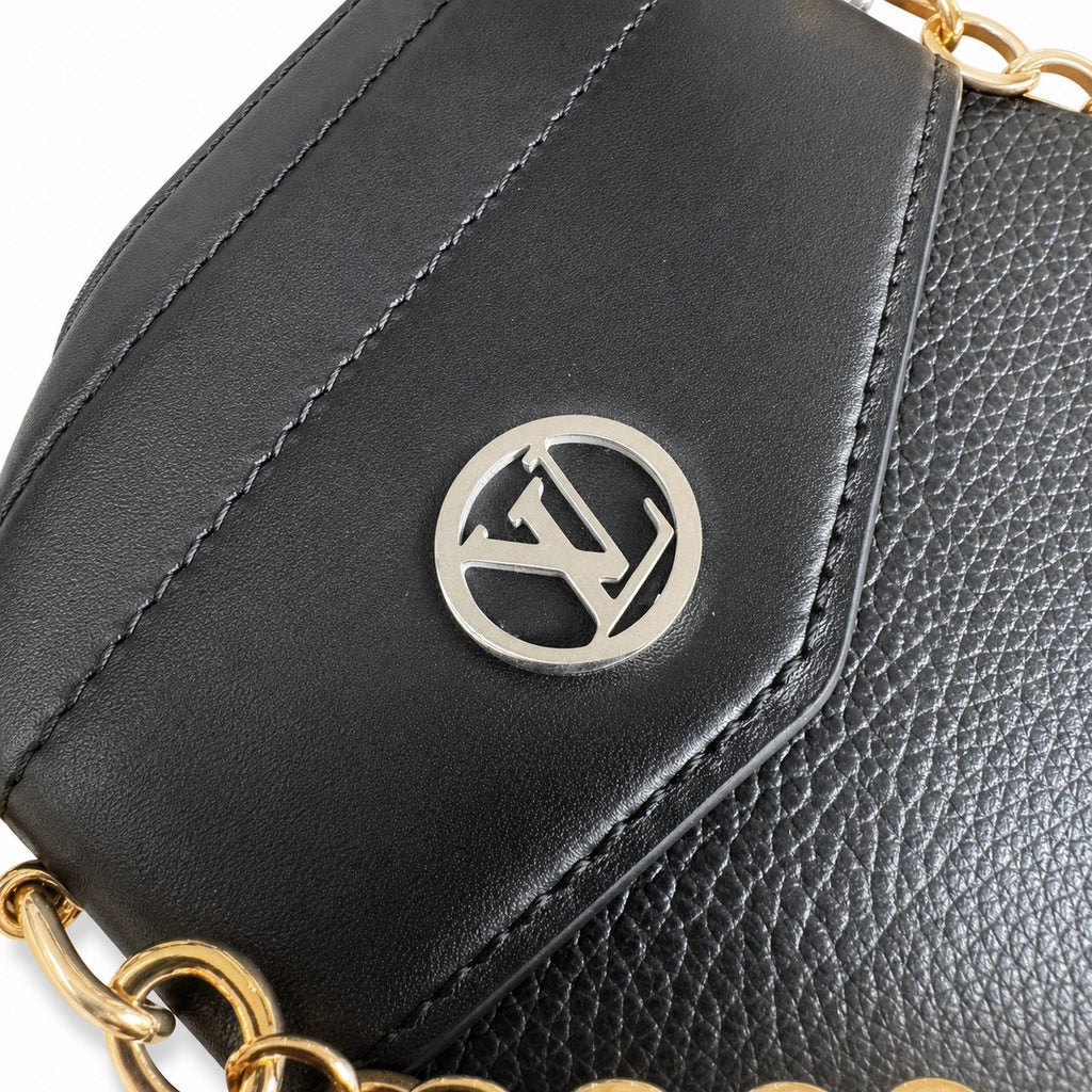 Louis Vuitton Medium Leather Black Handbag