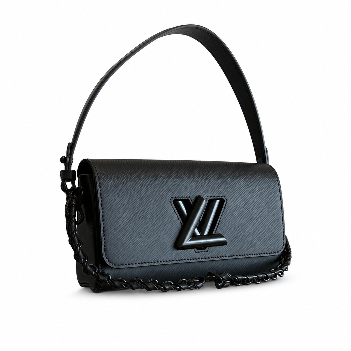 Louis Vuitton Twist Leather Black Handbag