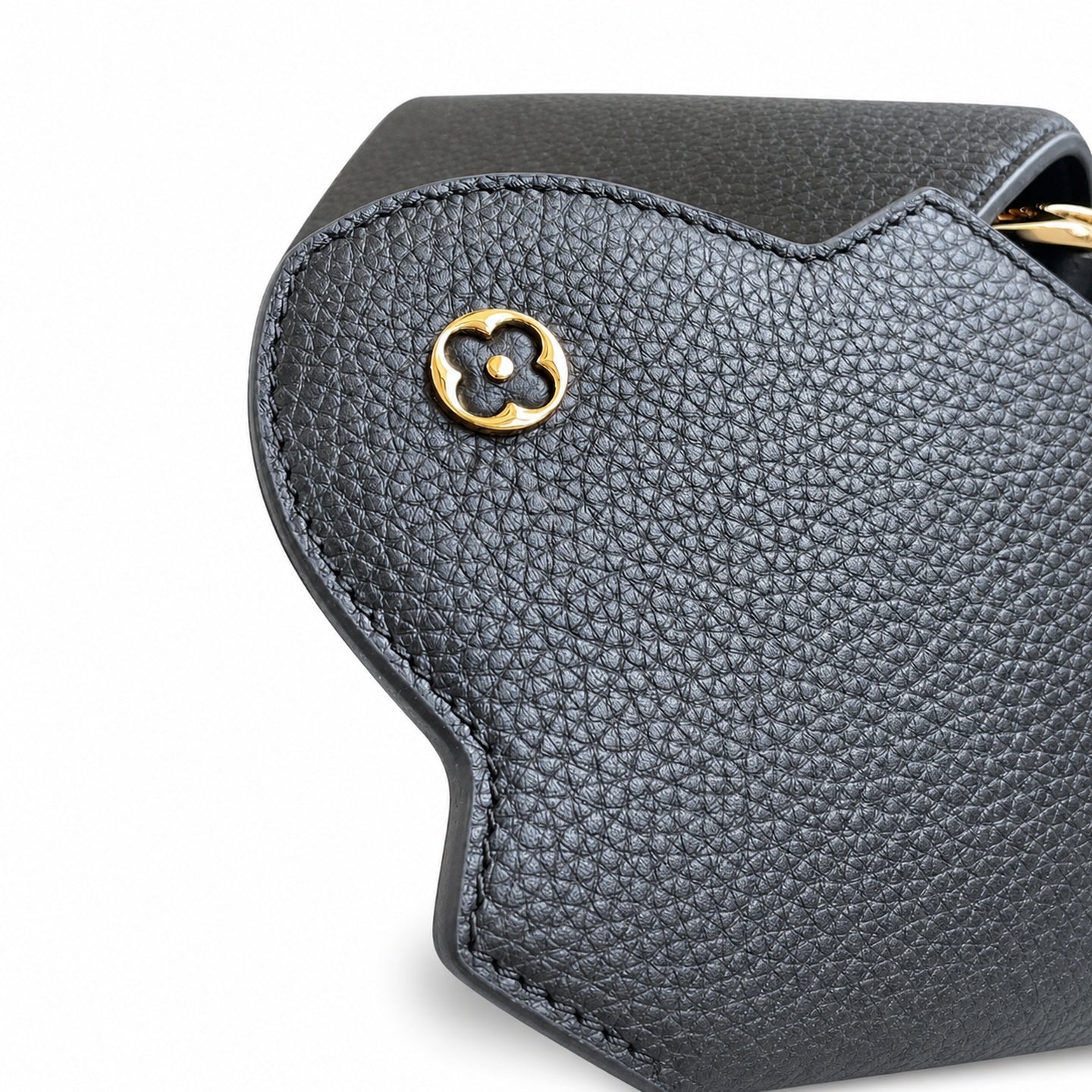 Louis Vuitton Capucines Medium Snakeskin Leather Black Gold Handbag