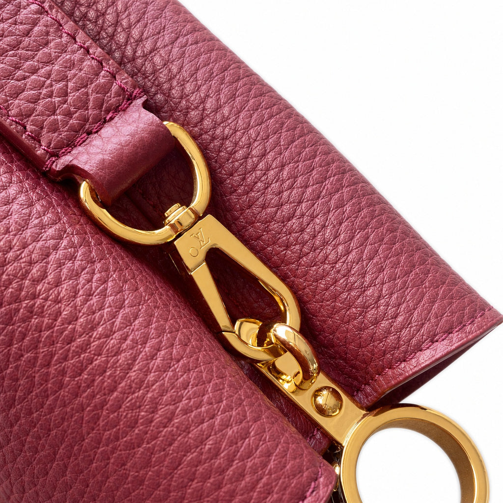 Louis Vuitton Capucines Mini Snakeskin Leather Gold Handbag