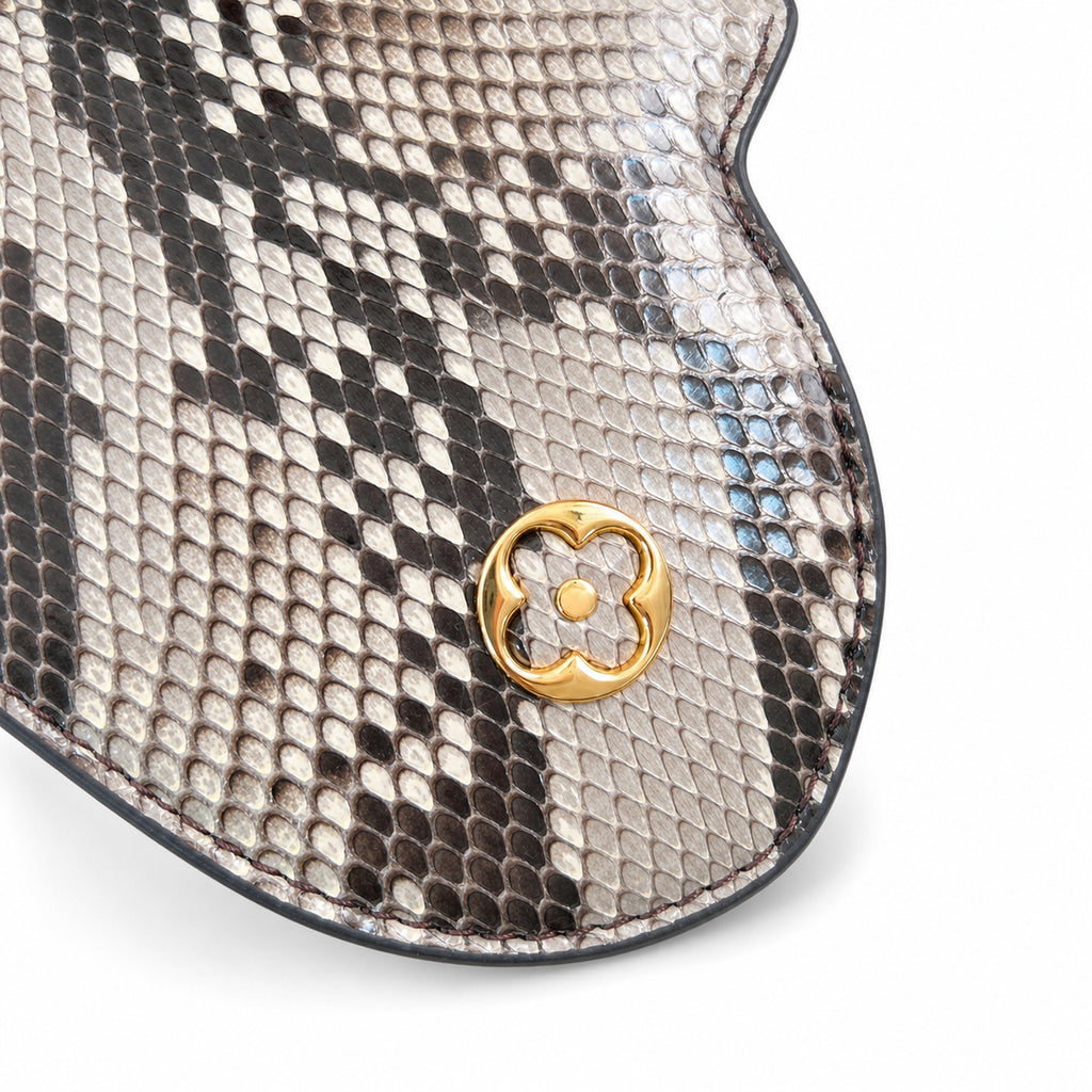 Louis Vuitton Capucines Small Snakeskin Leather Gray Handbag