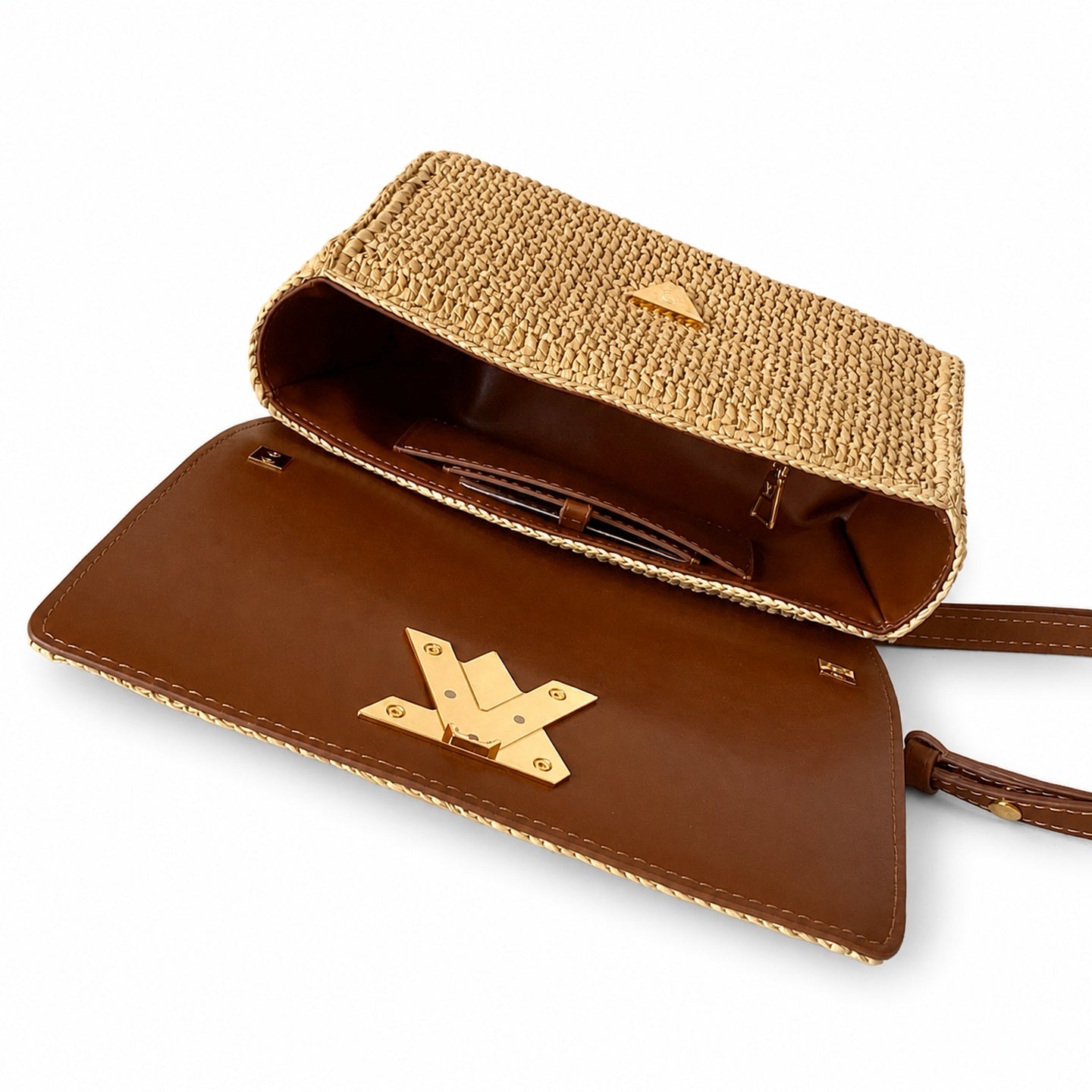 Louis Vuitton Twist Raffia Leather Handbag