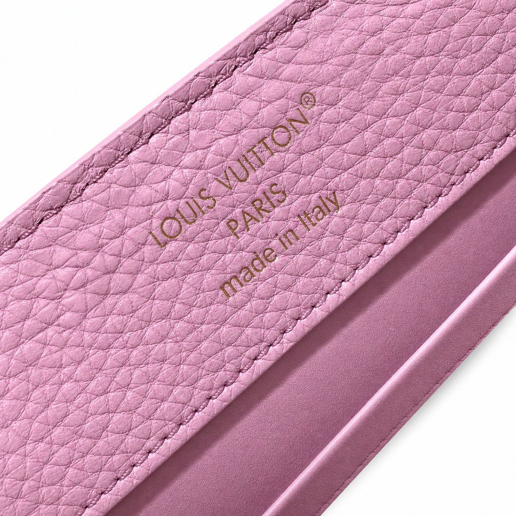 Louis Vuitton Capucines Mini Leather Purple Handbag