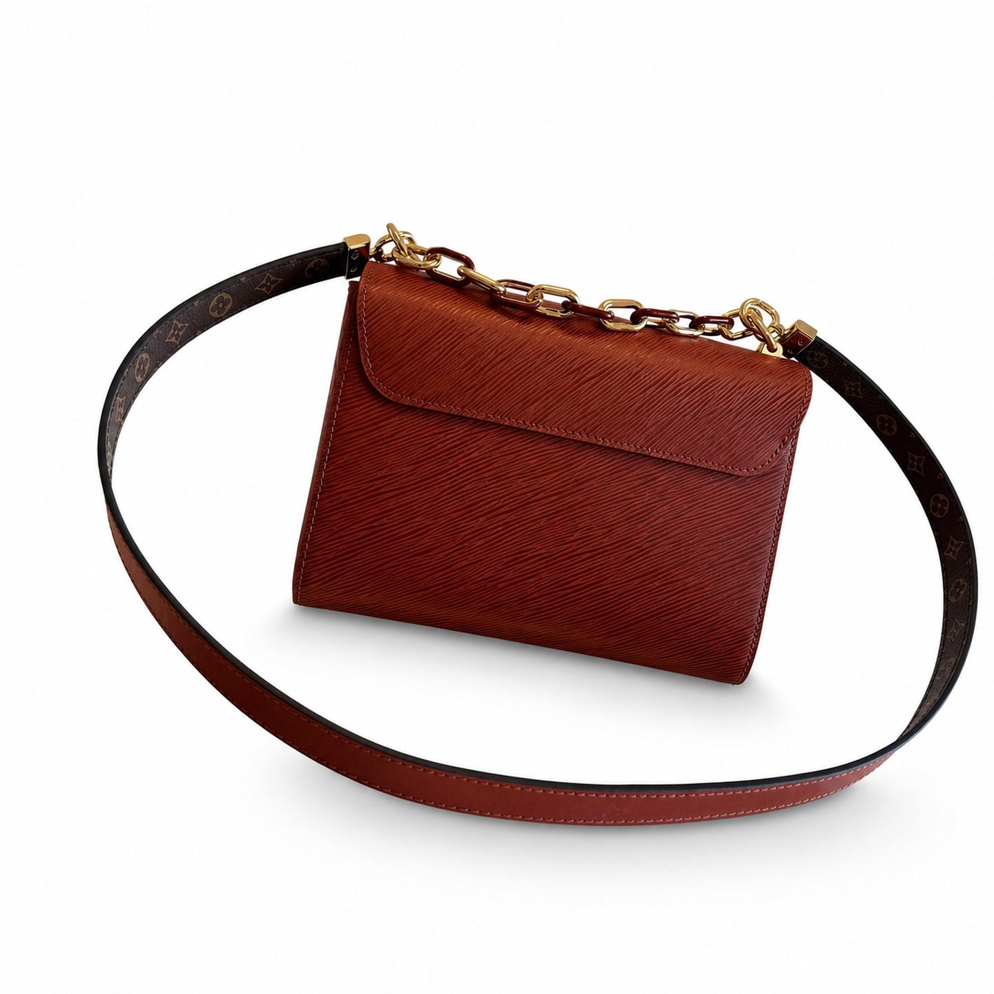 Louis Vuitton Twist Leather Gold Handbag