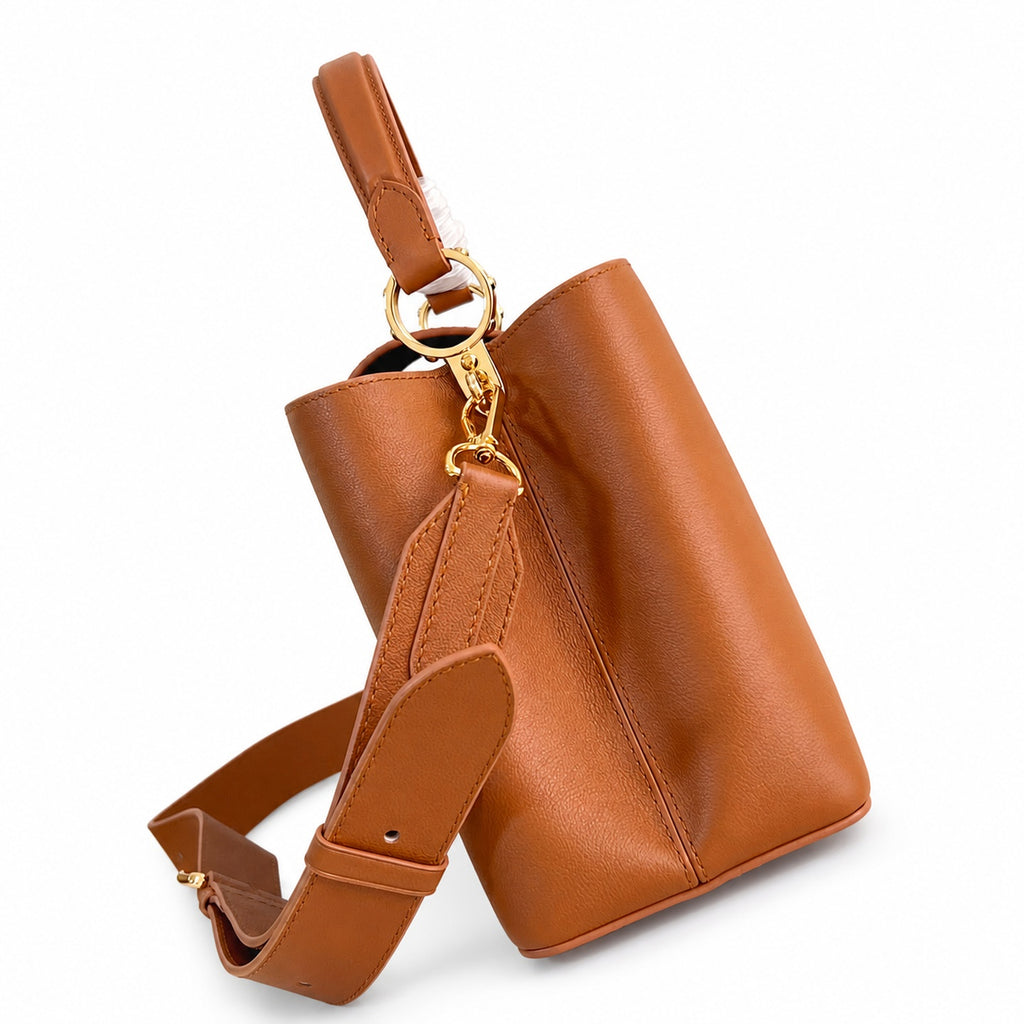 Louis Vuitton Capucines Small Suede Leather Brown Handbag