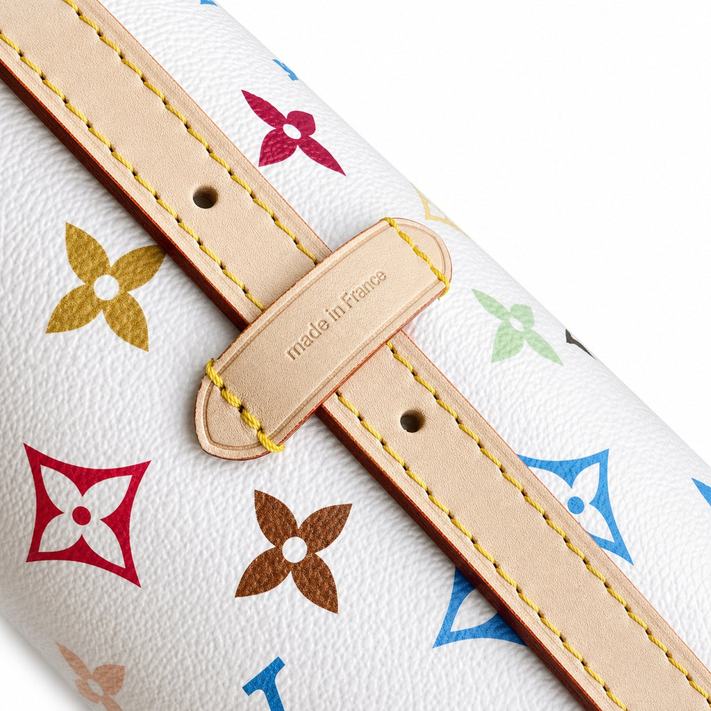 Louis Vuitton CarryAll Canvas Leather Handbag