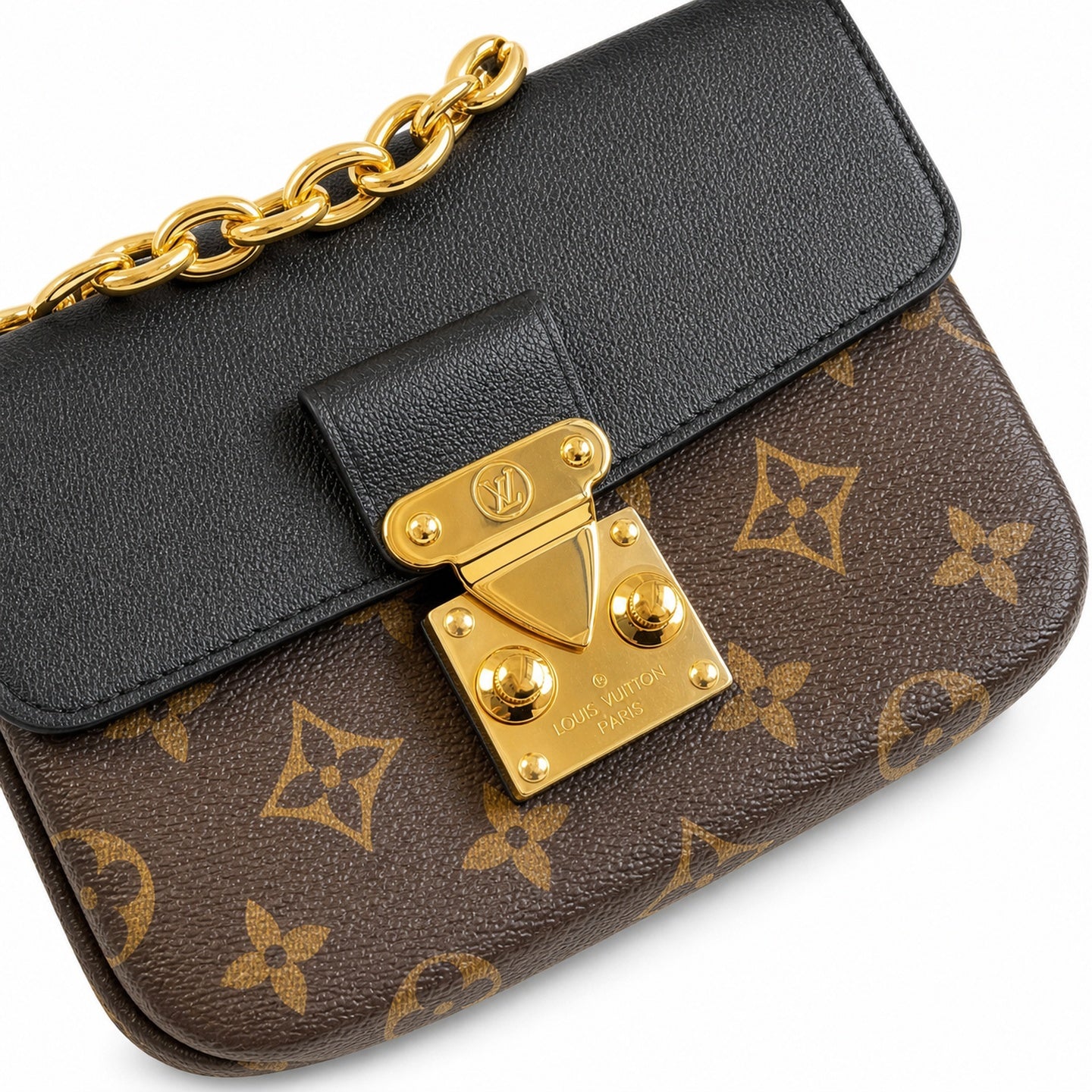 Louis Vuitton Madeleine Canvas Leather Gold Handbag