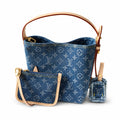 Louis Vuitton All In Denim Blue Handbag