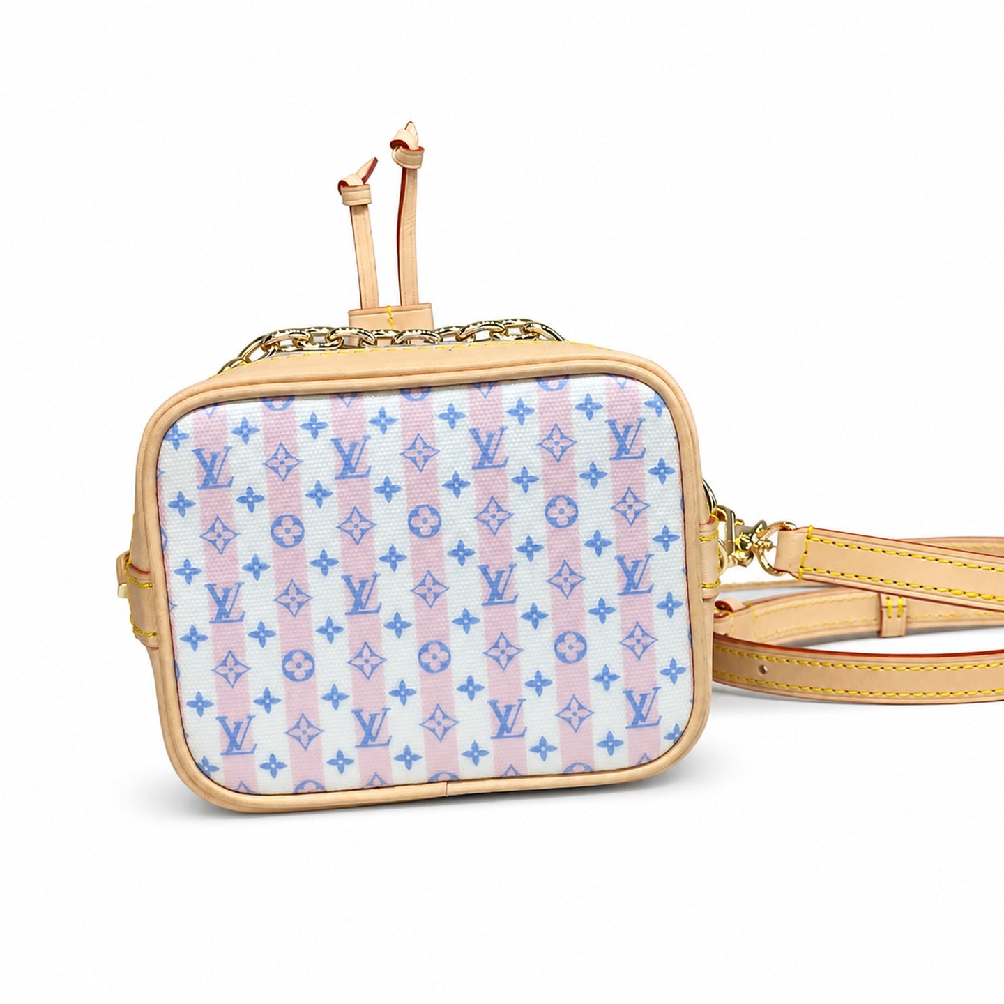 Louis Vuitton Noe Canvas Leather Pink Handbag