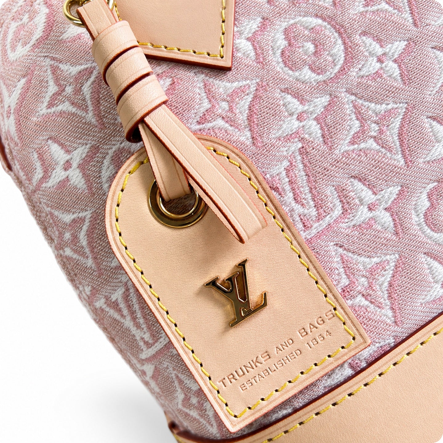 Louis Vuitton Alma Small Embroidered Cotton Canvas Jacquard Handbag