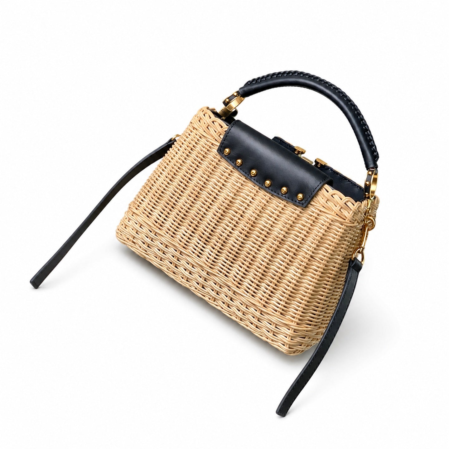 Louis Vuitton Capucines Small Blue Handbag
