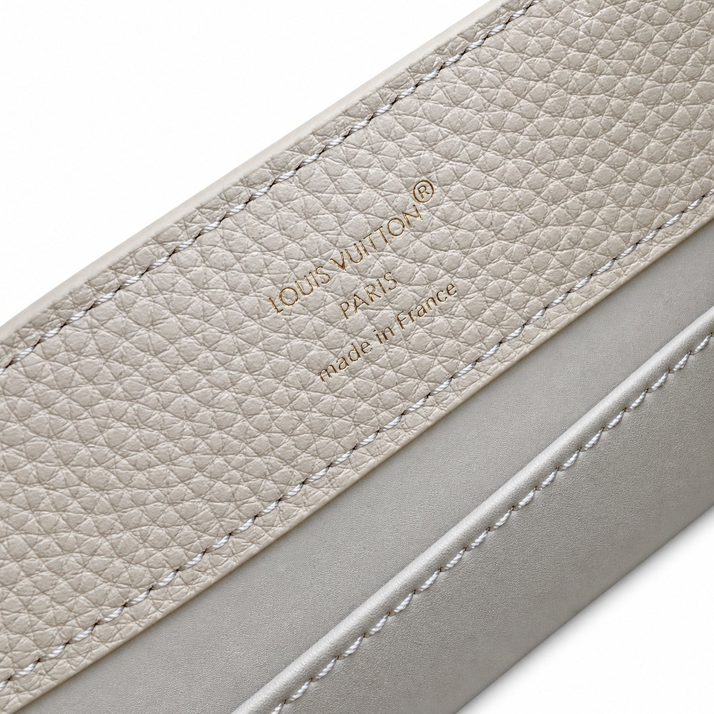 Louis Vuitton Capucines Small Leather White Handbag