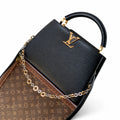 Louis Vuitton Capucines Medium Leather Black Handbag