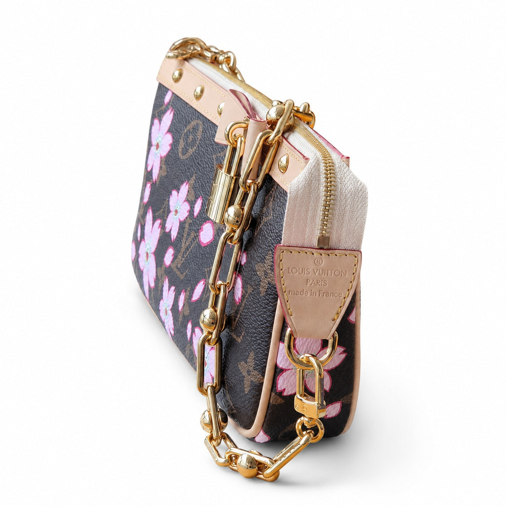 Louis Vuitton Takashi Murakami Canvas Leather Handbag