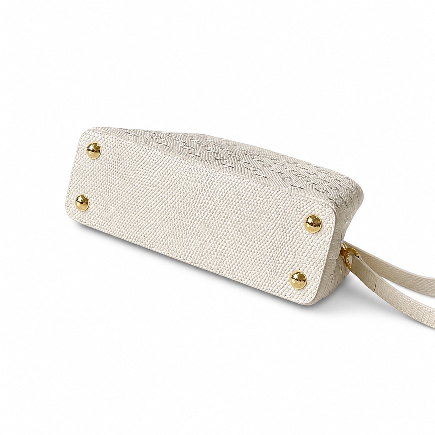 Louis Vuitton Capucines Embroidered Leather White Handbag