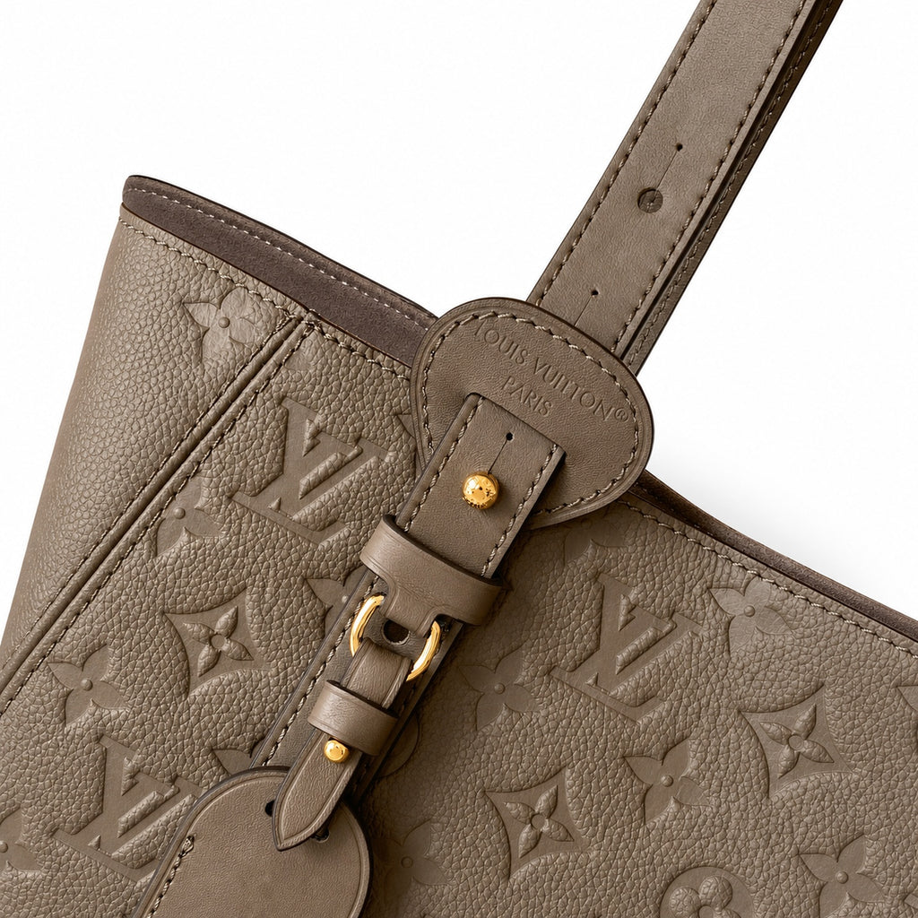 Louis Vuitton All In Leather Black Gray Handbag