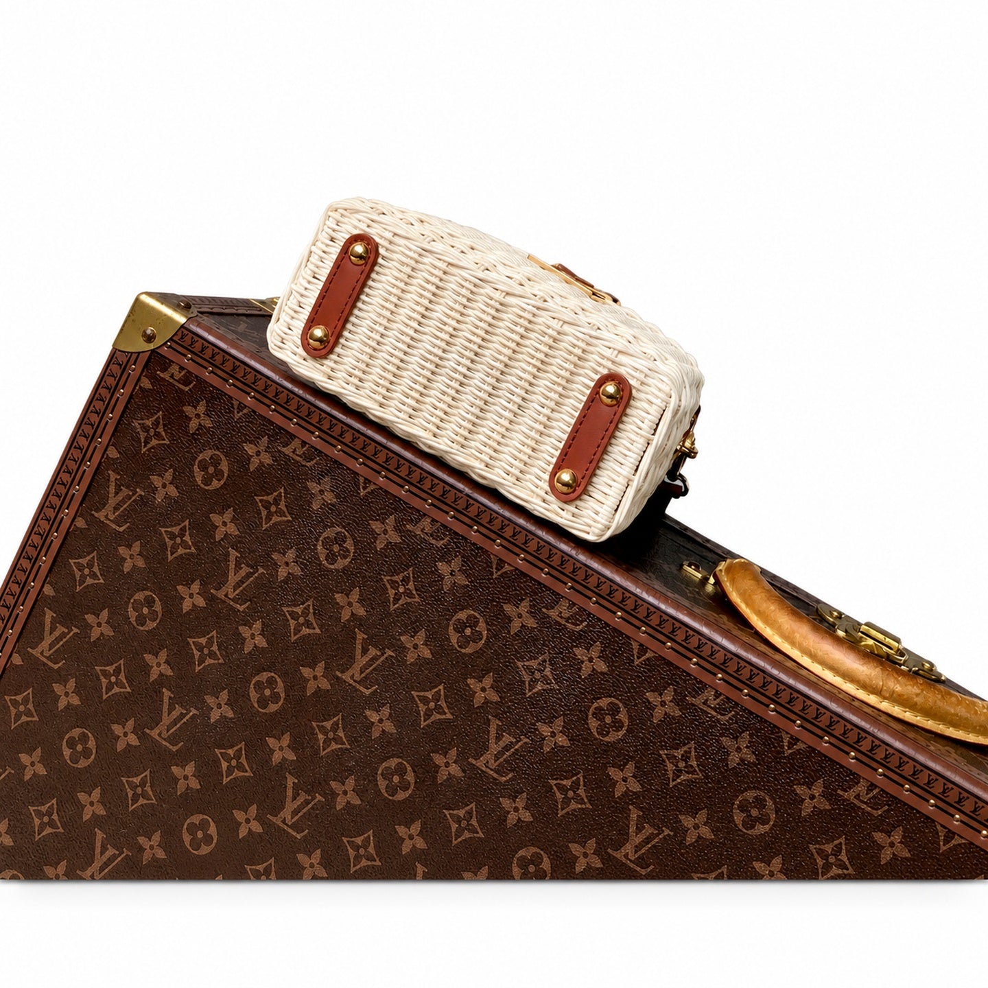 Louis Vuitton Capucines Mini Leather Brown Handbag