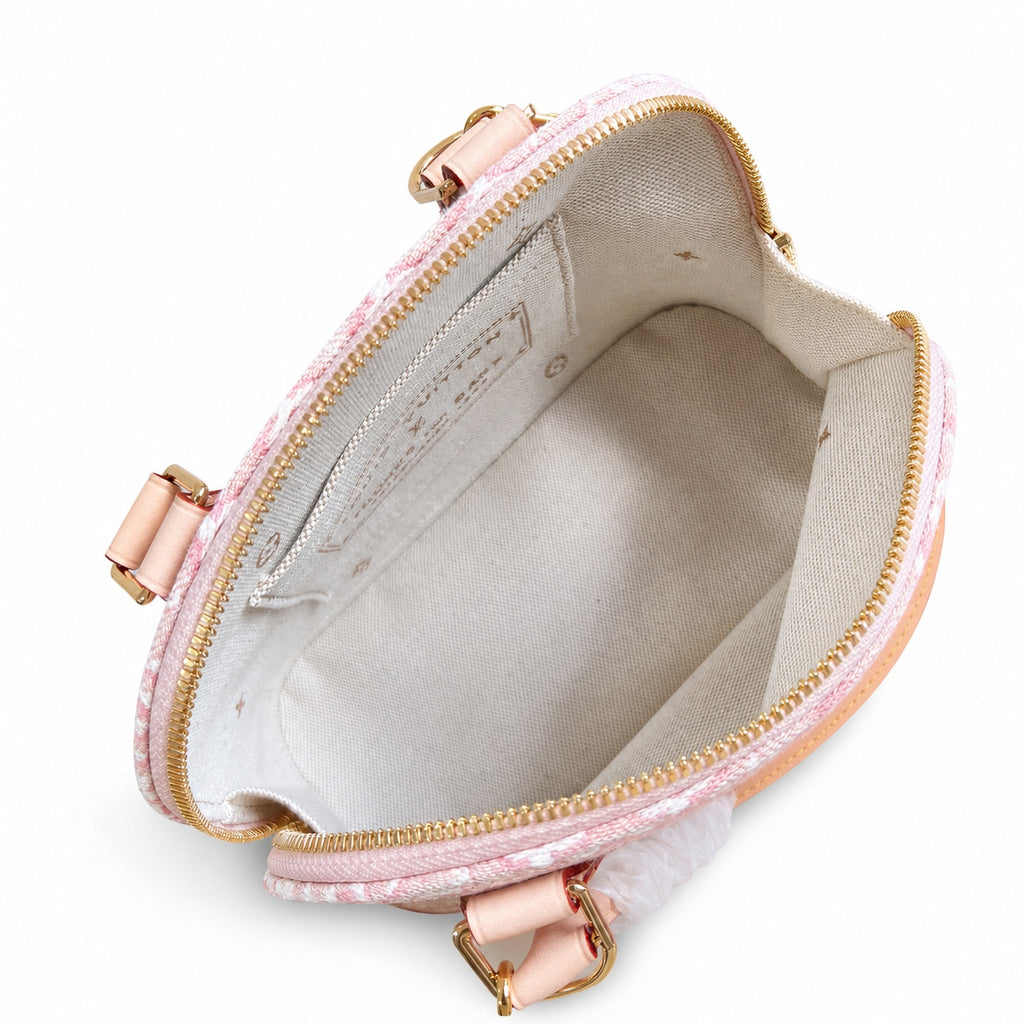 Louis Vuitton Alma Small Embroidered Cotton Canvas Jacquard Handbag