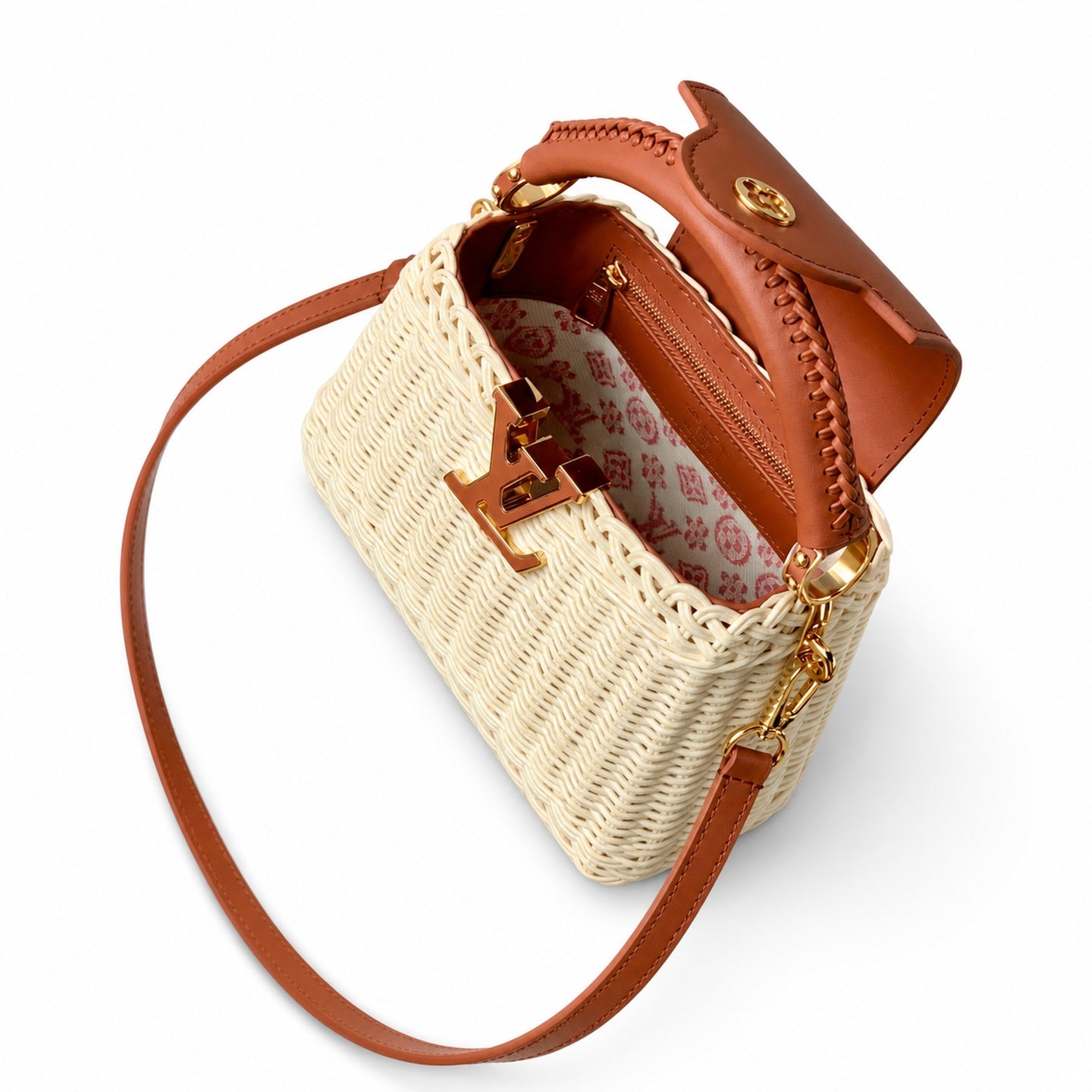 Louis Vuitton Capucines Mini Leather Brown Handbag