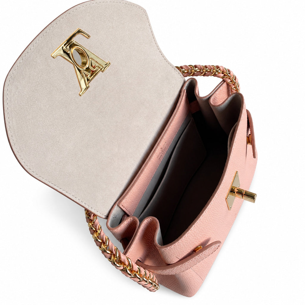 Louis Vuitton LockMe Mini Leather Pink Handbag