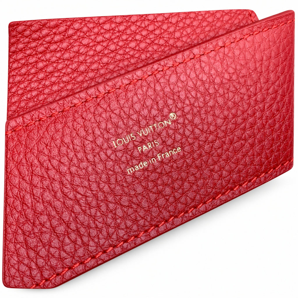 Louis Vuitton Capucines Small Leather Red Handbag
