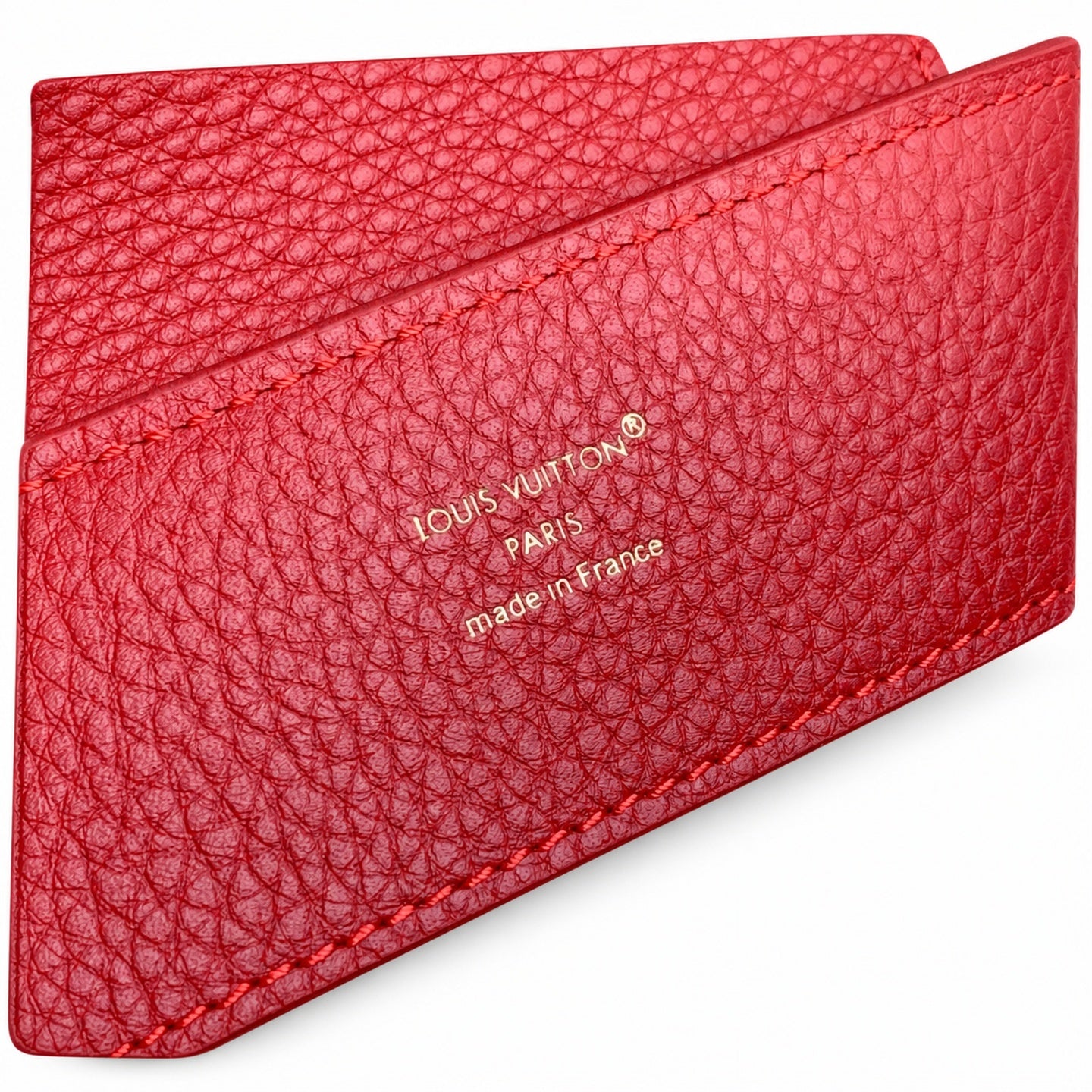 Louis Vuitton Capucines Small Leather Red Handbag