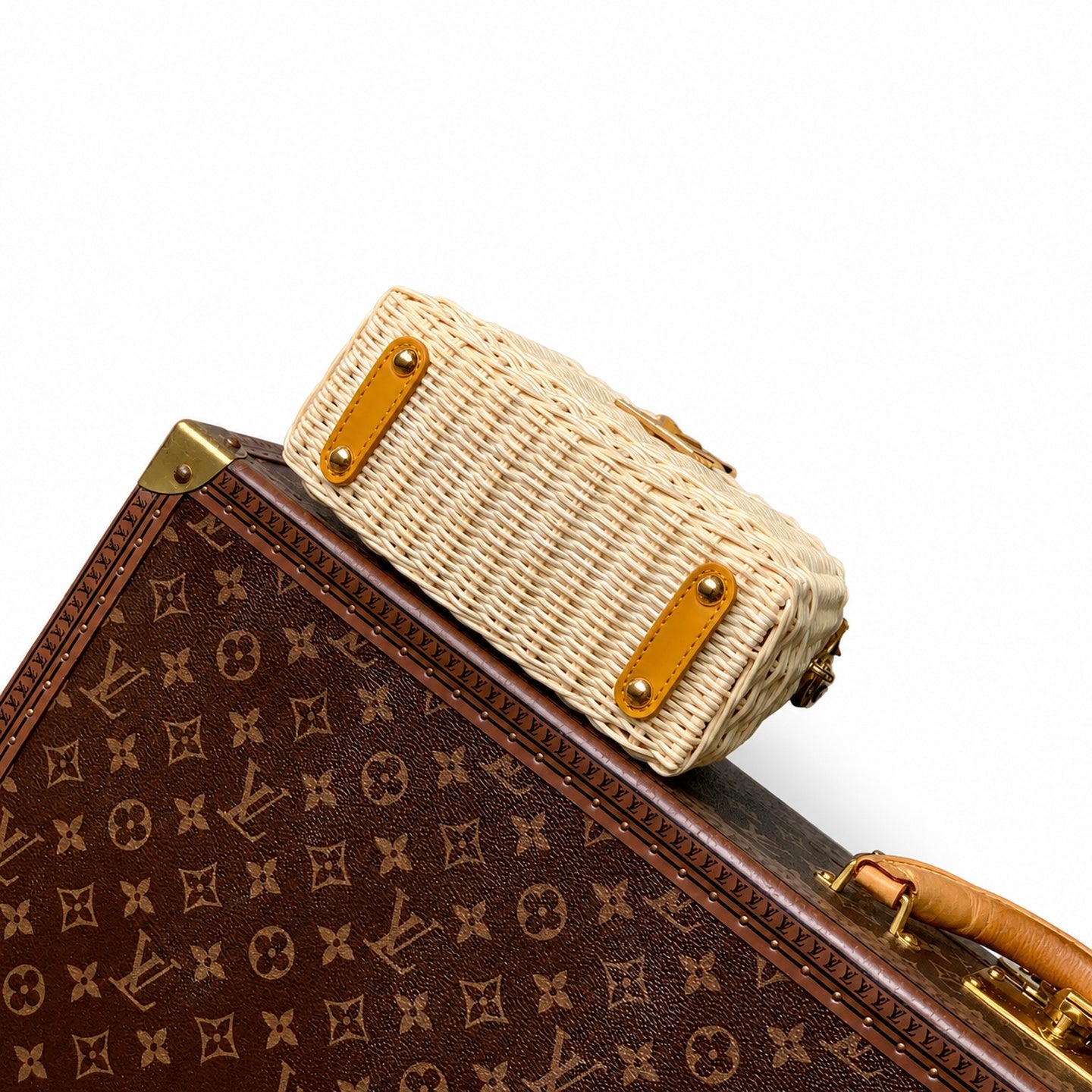 Louis Vuitton Capucines Mini Leather Yellow Handbag