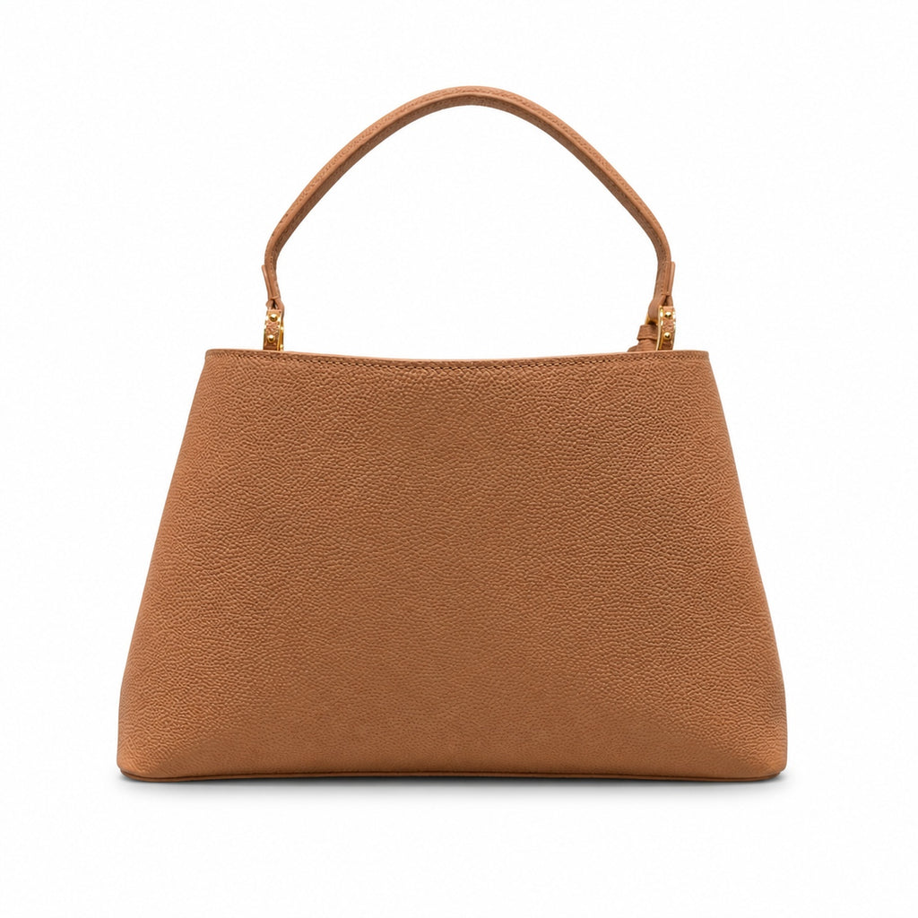 Louis Vuitton Capucines Leather Brown Gold Handbag