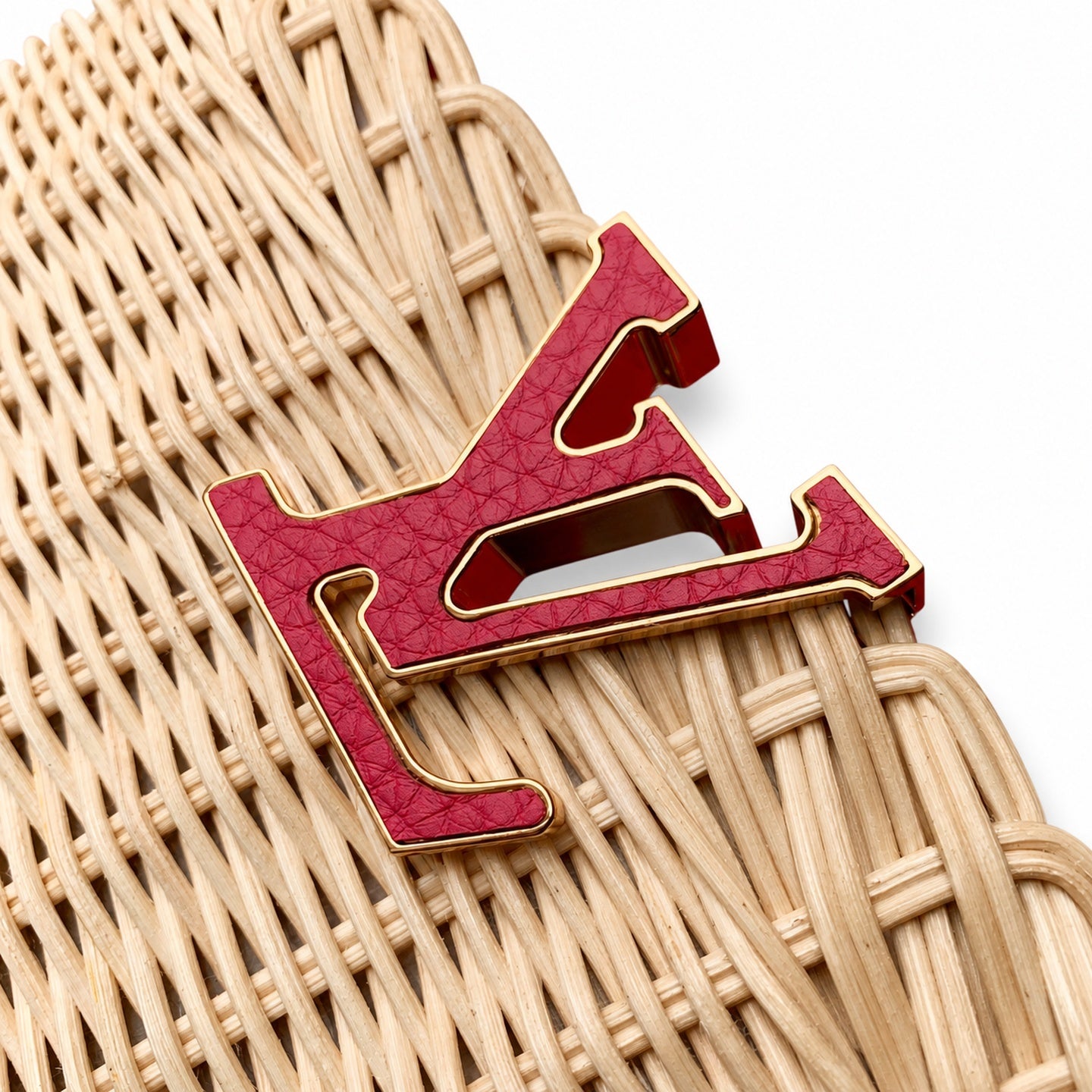 Louis Vuitton Capucines Small Red Handbag