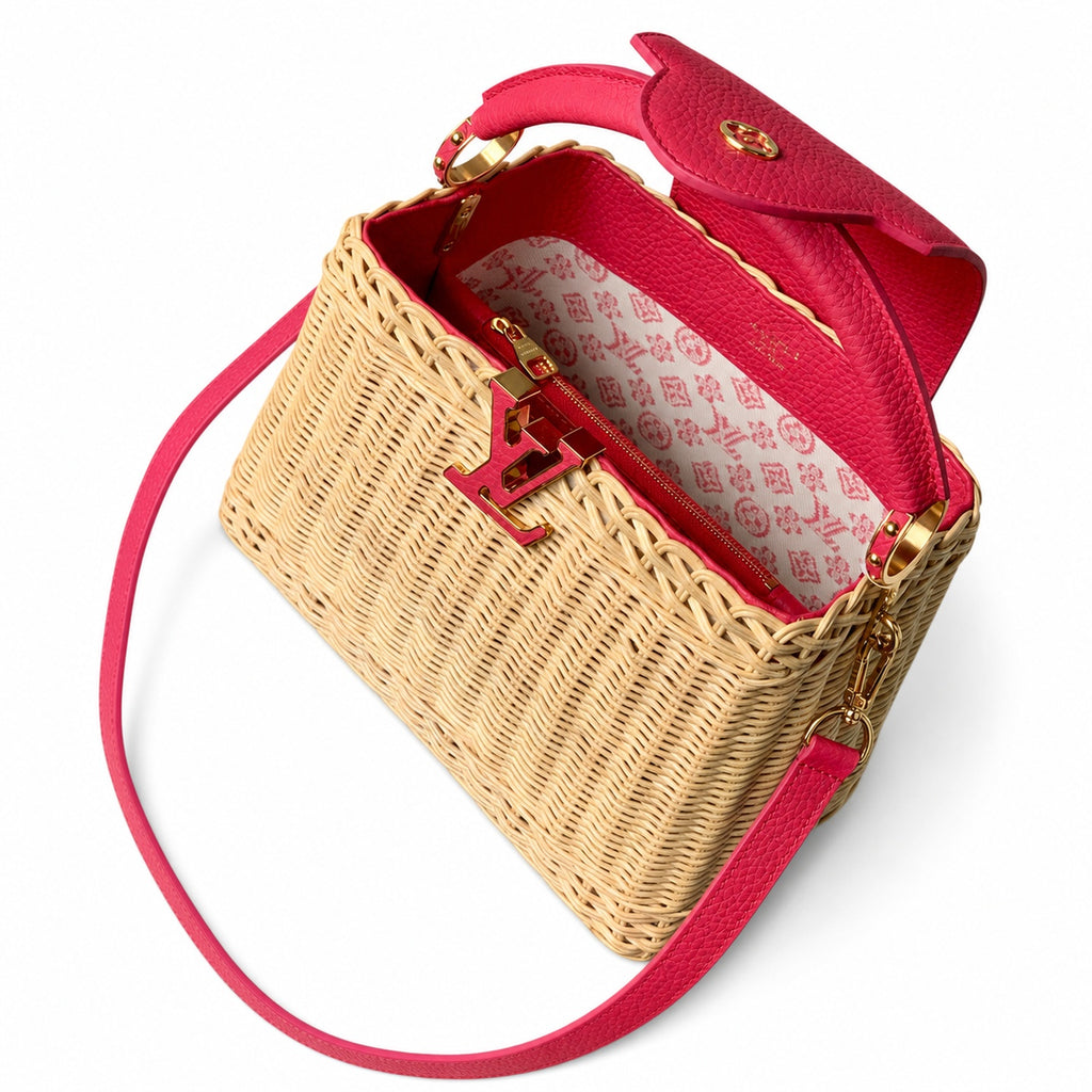 Louis Vuitton Capucines Small Red Handbag