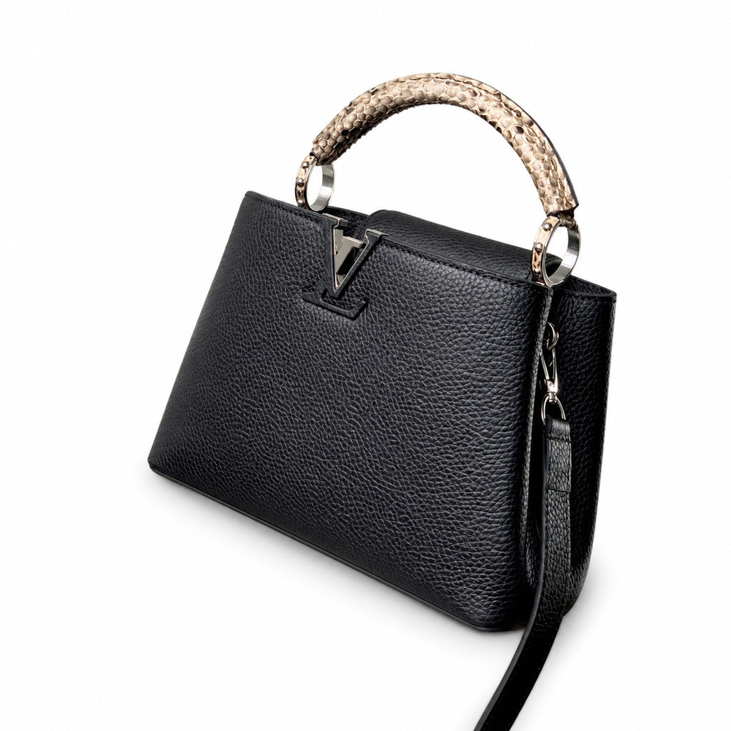 Louis Vuitton Capucines Small Snakeskin Leather Handbag