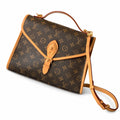 Louis Vuitton Large Canvas Leather Gold Handbag