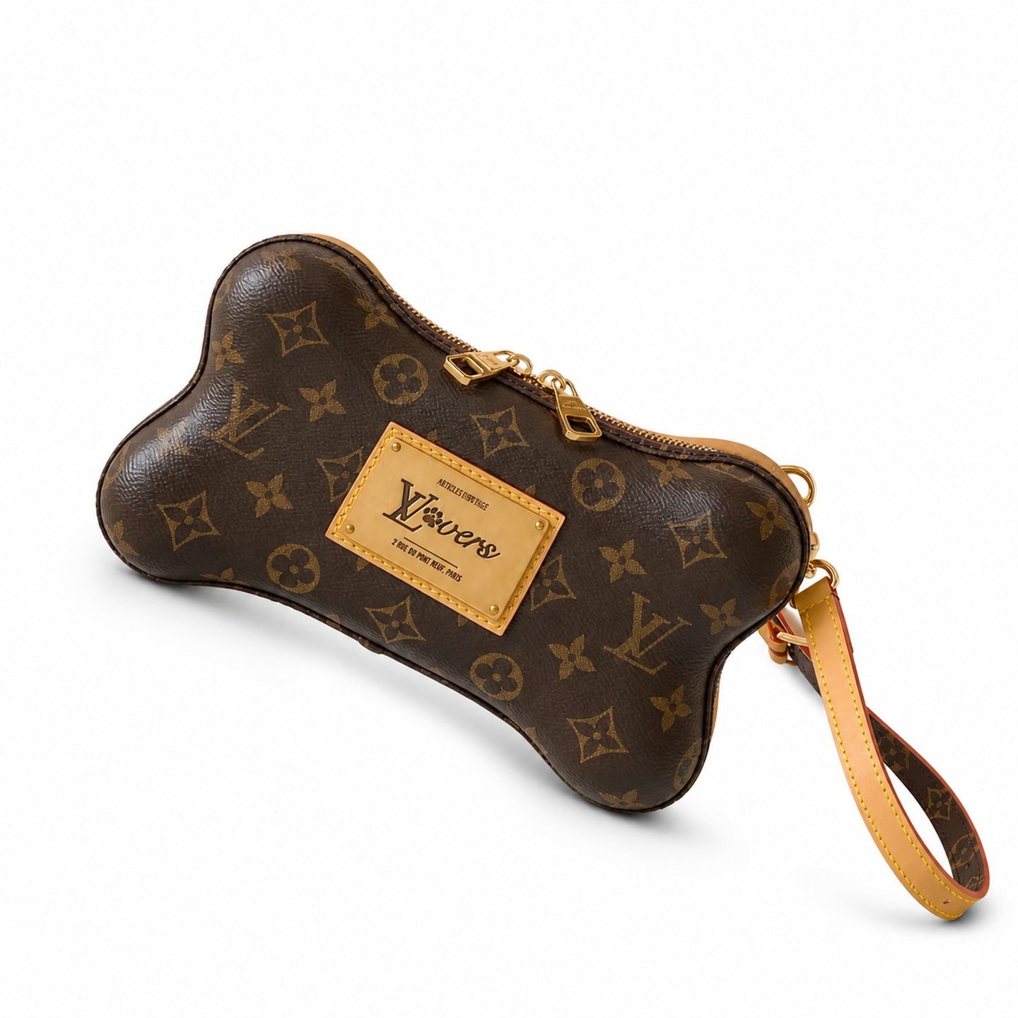 Louis Vuitton Mini Canvas Leather Handbag