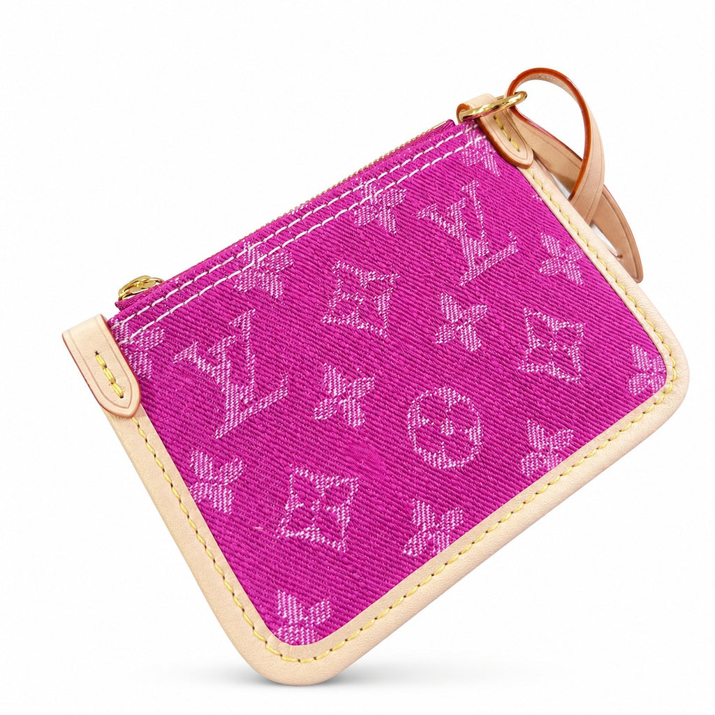 Louis Vuitton All In Denim Leather Red Handbag
