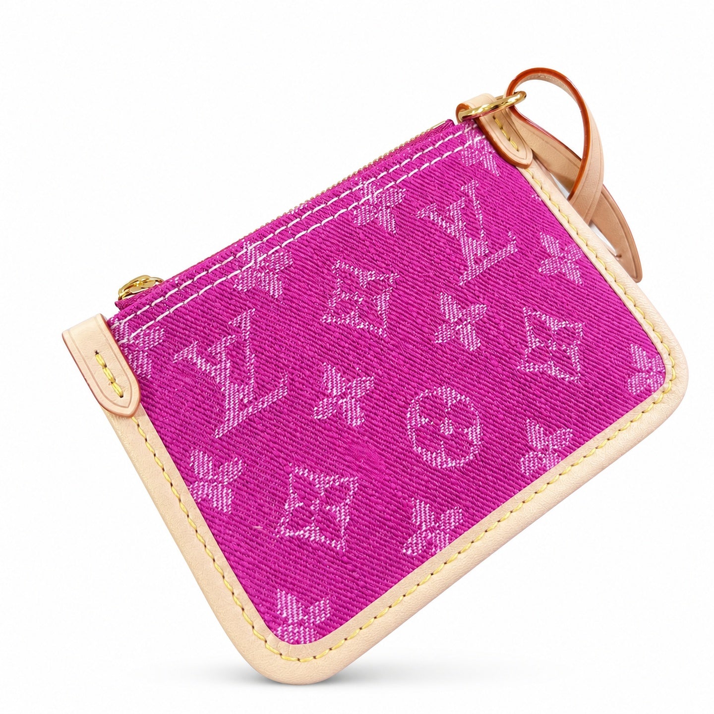 Louis Vuitton All In Denim Leather Red Handbag