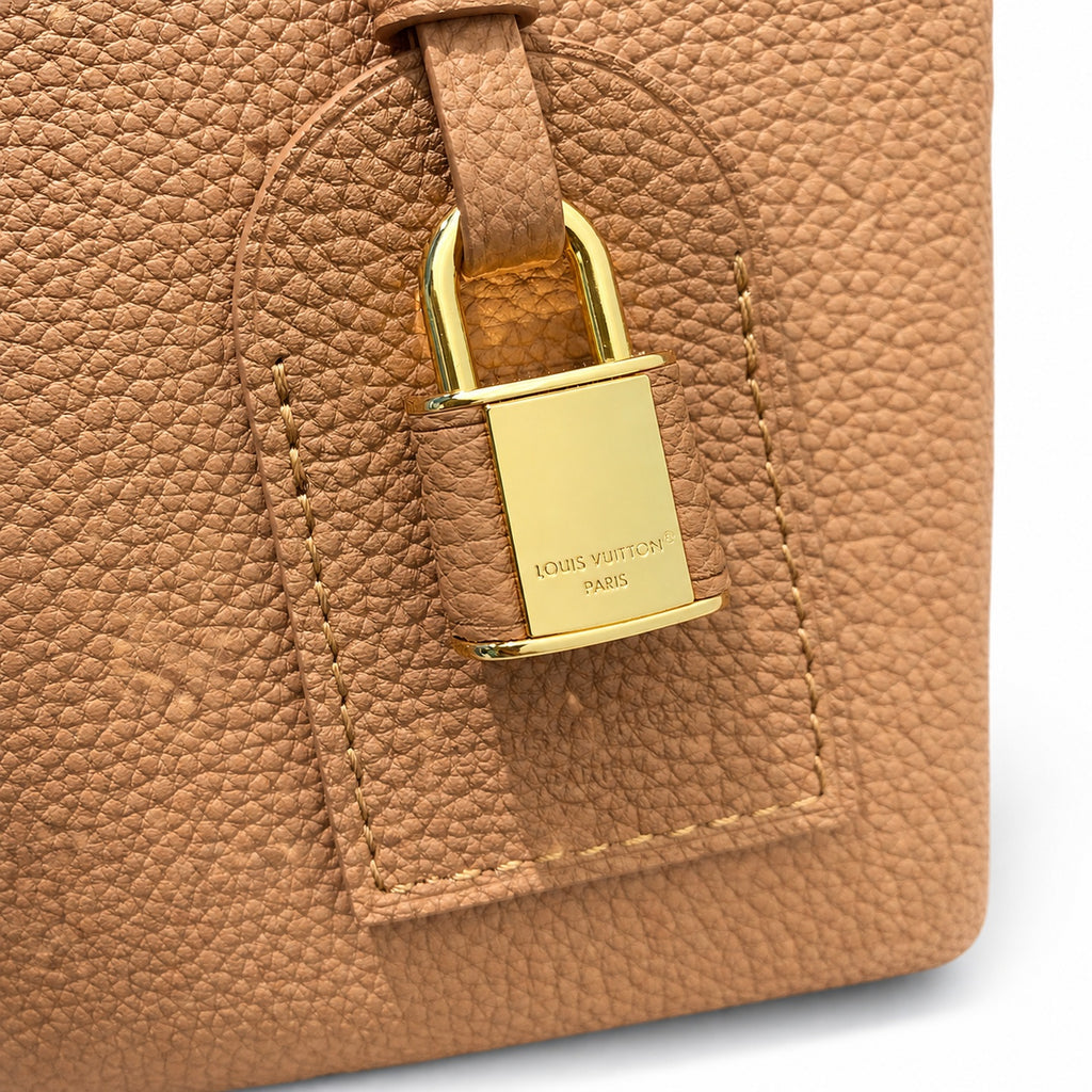 Louis Vuitton Capucines Leather Brown Gold Handbag