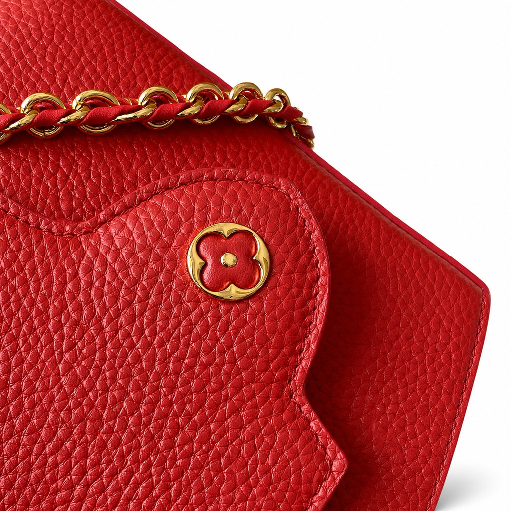 Louis Vuitton Takashi Murakami Mini Denim Leather Black Red Handbag