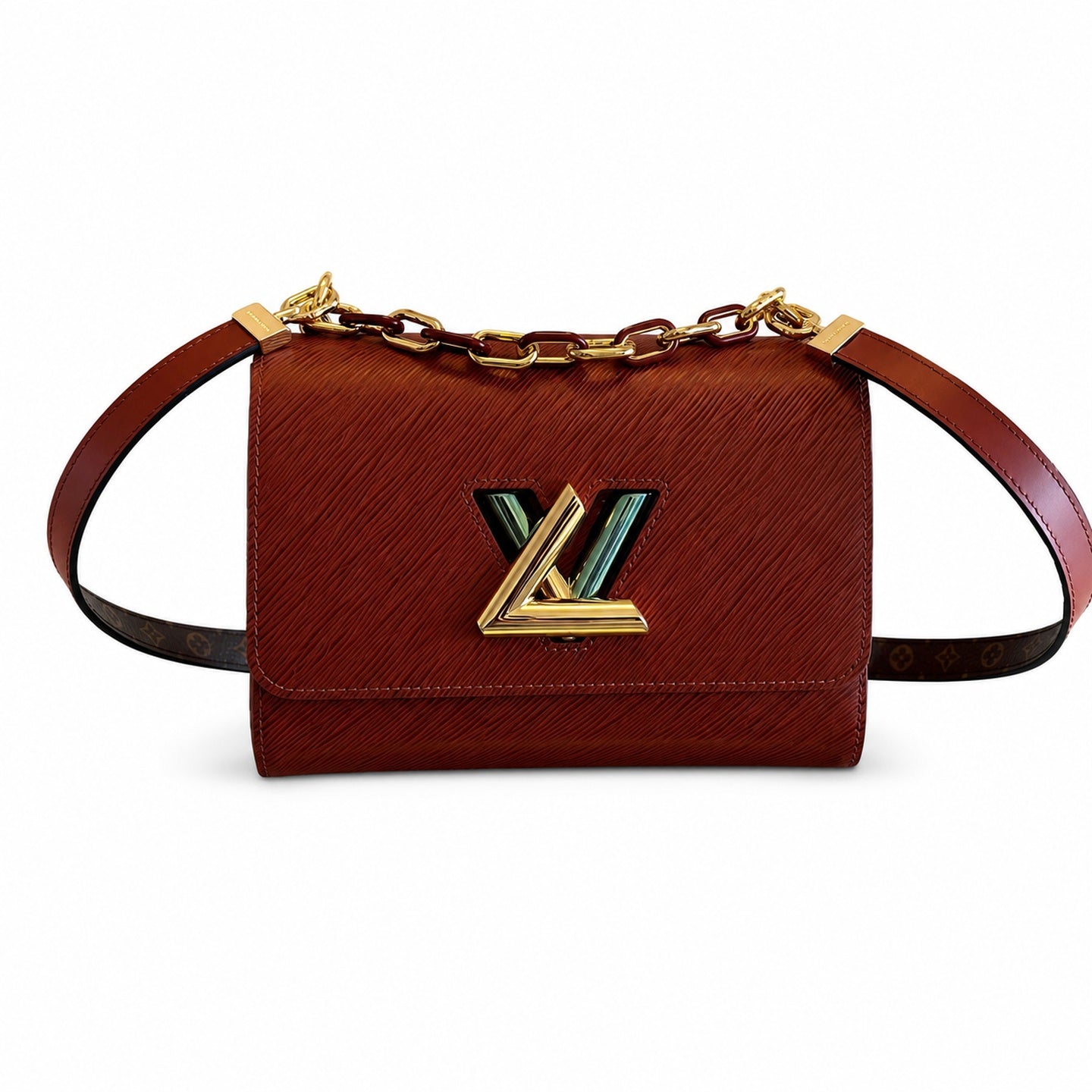 Louis Vuitton Twist Leather Gold Handbag