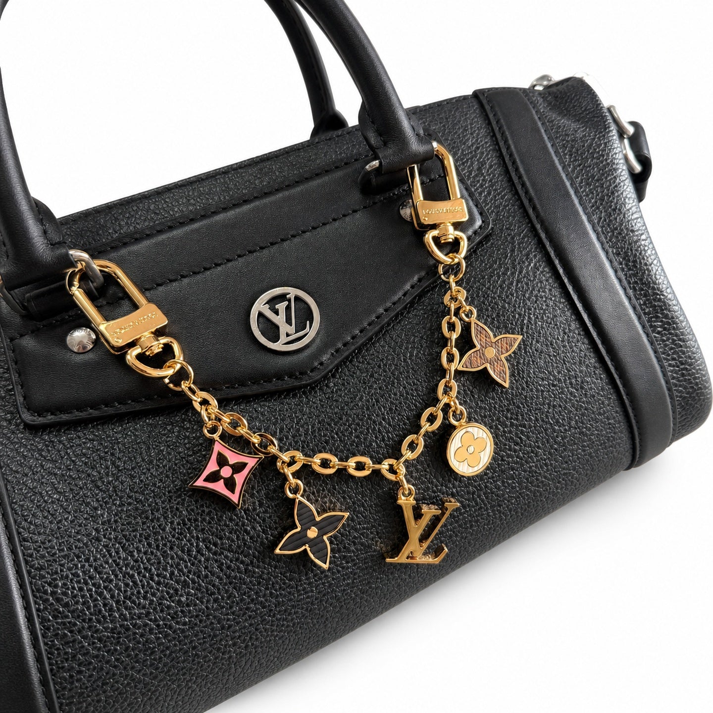 Louis Vuitton Medium Leather Black Handbag