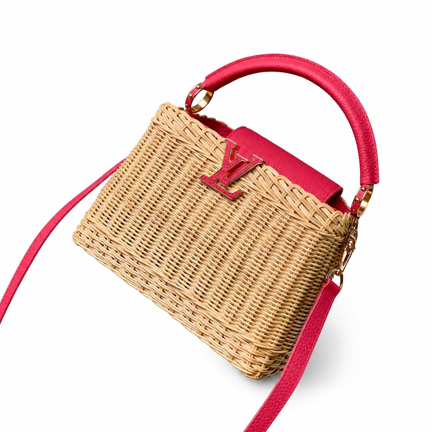 Louis Vuitton Capucines Small Red Handbag