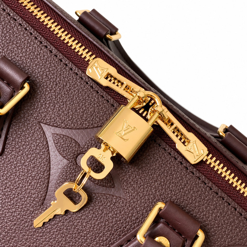 Louis Vuitton Speedy Bandouliere Leather Black Handbag
