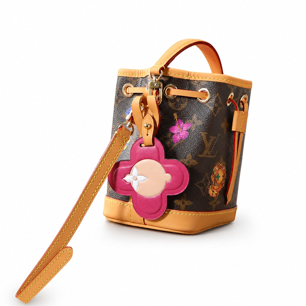 Louis Vuitton Noe Canvas Leather Handbag