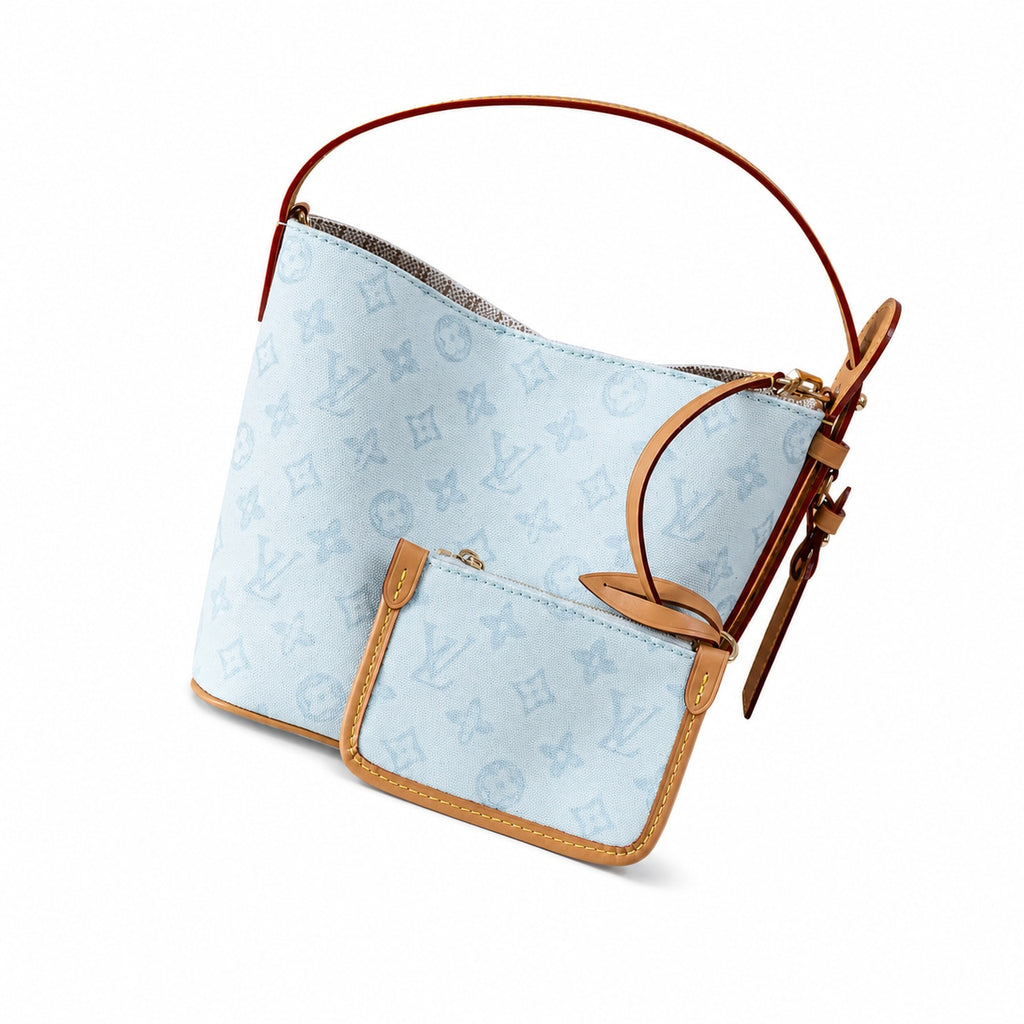 Louis Vuitton All In Small Leather Blue Handbag