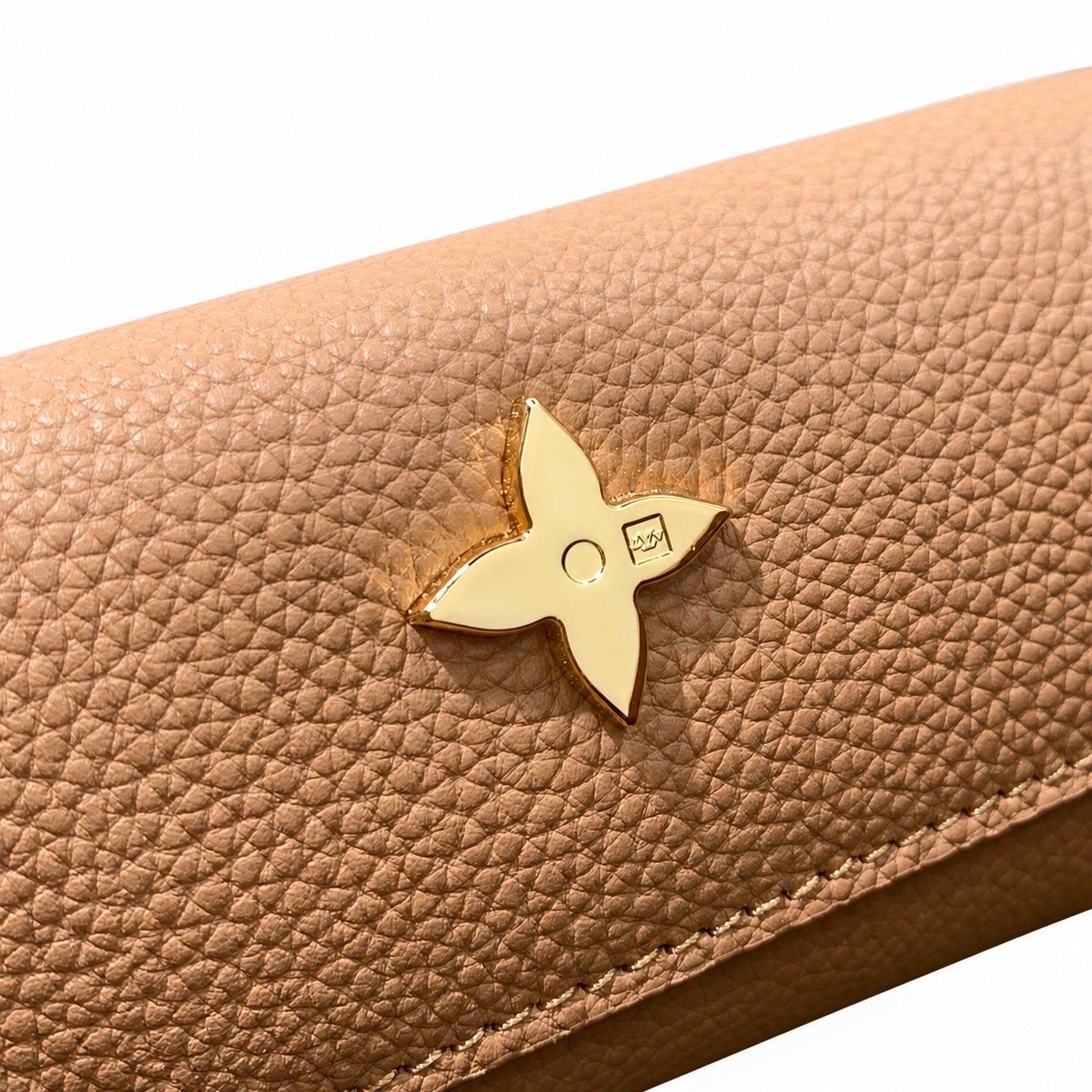 Louis Vuitton Capucines Leather Brown Gold Handbag